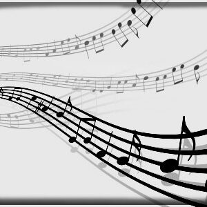 ensembles de notes sur une partition de musique