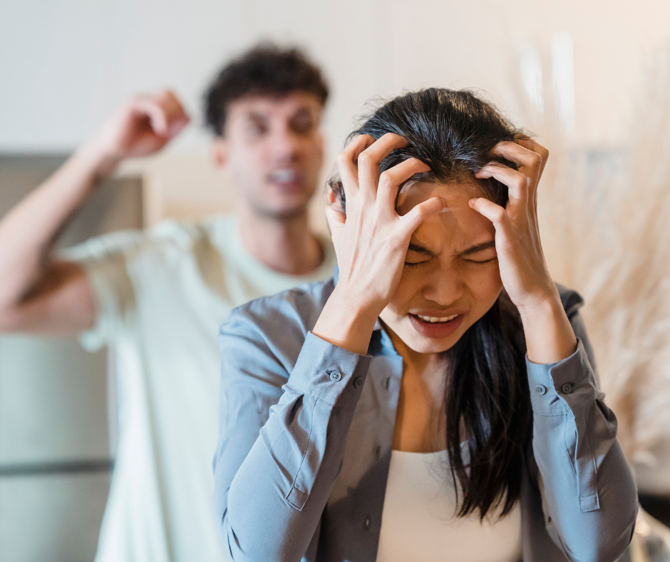 un couple se dispute